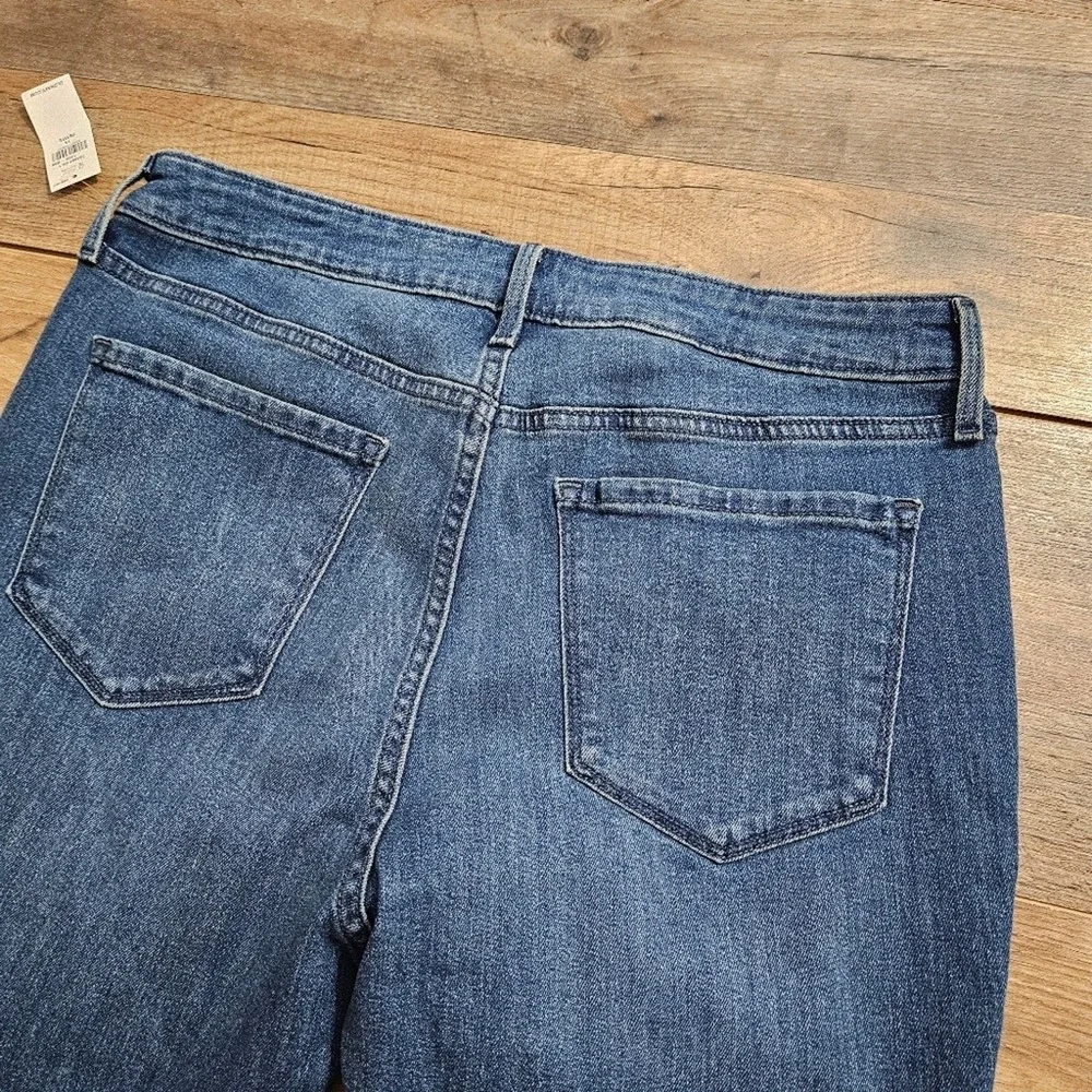 Old Navy Wow Super-Skinny High-Rise Jeans Womens 14 Petite Blue Medium‎ Wash NEW